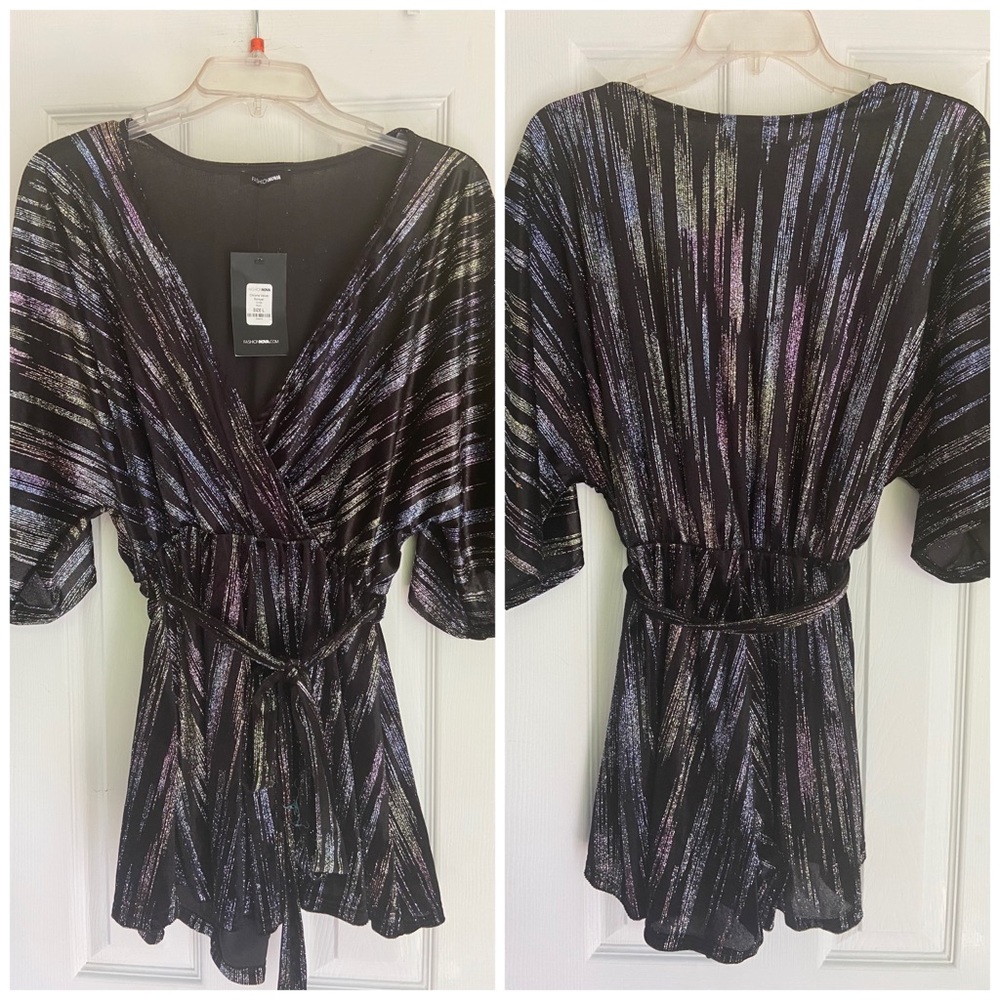 Brand New Fashion Nova Velvet Romper